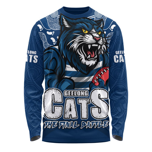 Geelong Cats Long Sleeve T-shirt Final Clash Battle Edition