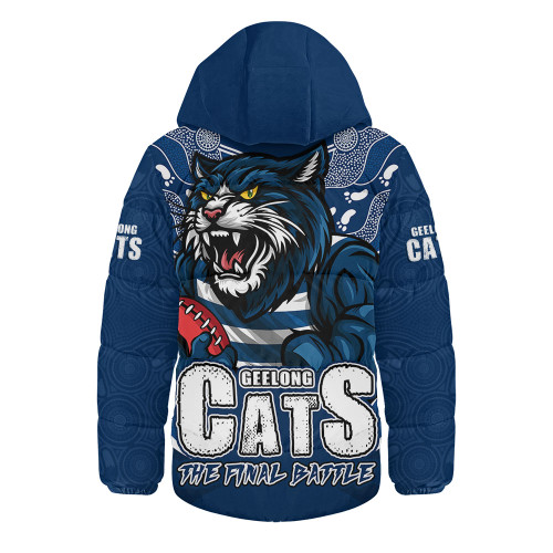 Geelong Cats Hooded Padded Jacket Final Clash Battle Edition