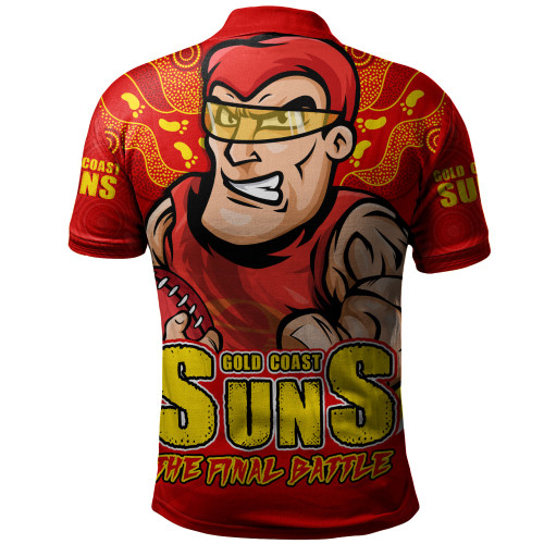 Gold Coast SUNS Polo Shirt Final Clash Battle Edition Gold Coast SUNS Polo Shirt Final Clash Battle Edition