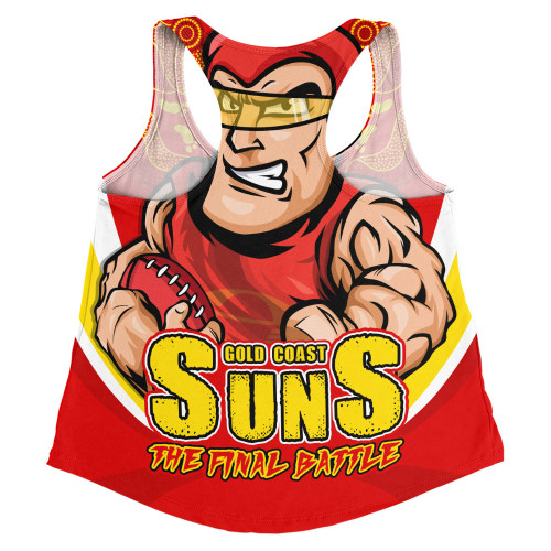 Gold Coast SUNS Women Racerback Singlet Final Clash Battle Edition Gold Coast SUNS Women Racerback Singlet Final Clash Battle Edition