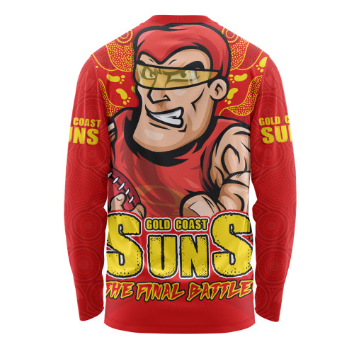 Gold Coast SUNS Long Sleeve T-shirt Final Clash Battle Edition Gold Coast SUNS Long Sleeve T-shirt Final Clash Battle Edition