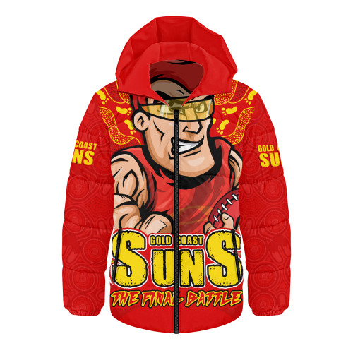 Gold Coast SUNS Hooded Padded Jacket Final Clash Battle Edition Gold Coast SUNS Hooded Padded Jacket Final Clash Battle Edition