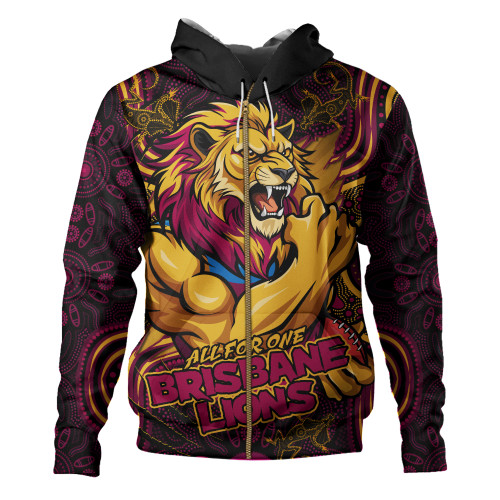 Brisbane Lions Hoodie Spirit Warriors Of The Game