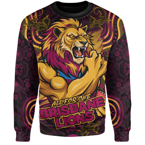 Brisbane Lions Sweatshirt Spirit Warriors Of The Game