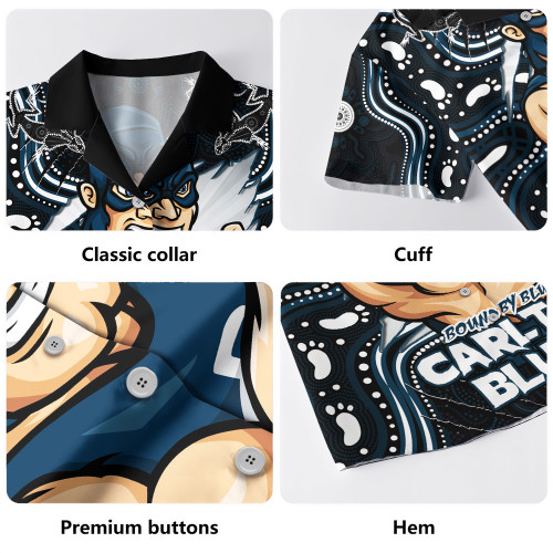 Carlton Hawaiian Shirt Spirit Warriors Of The Game