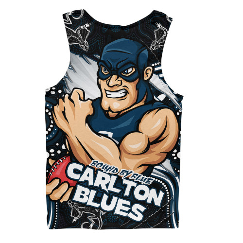 Carlton Men Singlet Spirit Warriors Of The Game