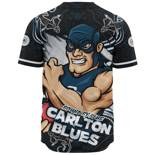 Carlton Baseball Shirt Spirit Warriors Of The Game