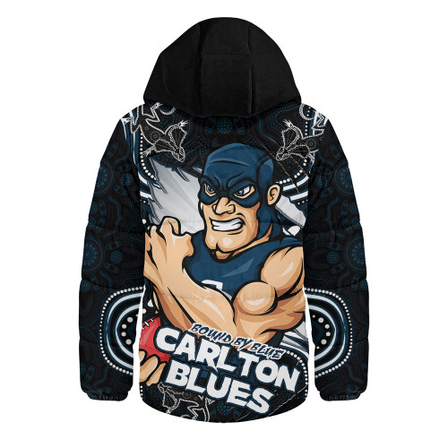 Carlton Hooded Padded Jacket Spirit Warriors Of The Game