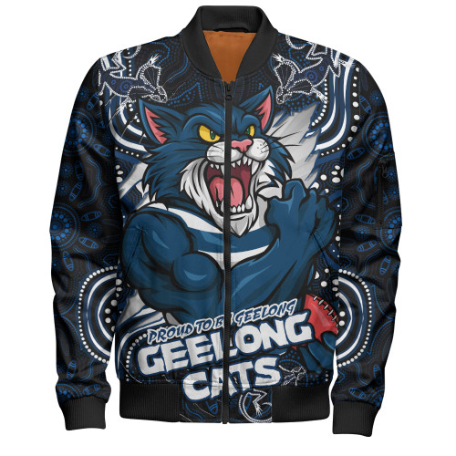 Geelong Cats Bomber Jacket Spirit Warriors Of The Game