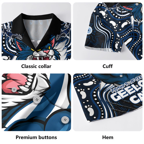 Geelong Cats Hawaiian Shirt Spirit Warriors Of The Game
