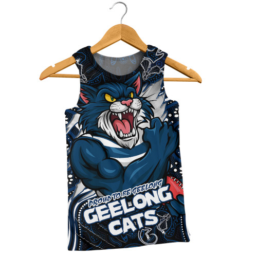 Geelong Cats Men Singlet Spirit Warriors Of The Game