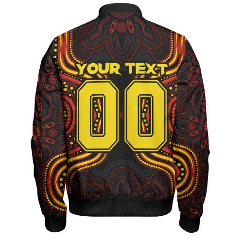 Gold Coast SUNS Bomber Jacket Spirit Warriors Of The Game Gold Coast SUNS Bomber Jacket Spirit Warriors Of The Game