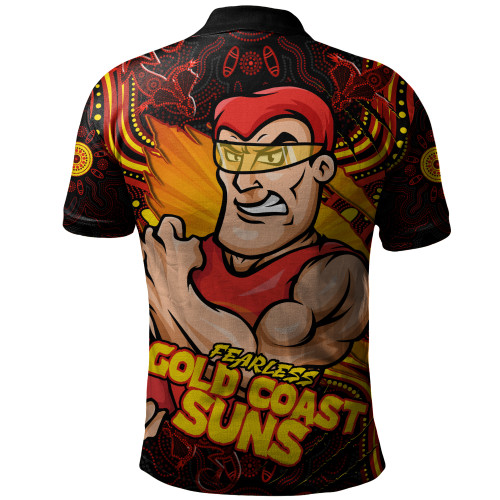 Gold Coast SUNS Polo Shirt Spirit Warriors Of The Game