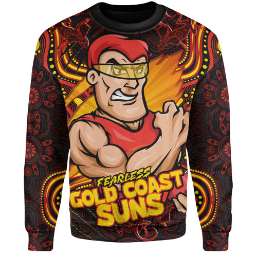 Gold Coast SUNS Sweatshirt Spirit Warriors Of The Game Gold Coast SUNS Sweatshirt Spirit Warriors Of The Game