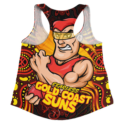Gold Coast SUNS Women Racerback Singlet Spirit Warriors Of The Game