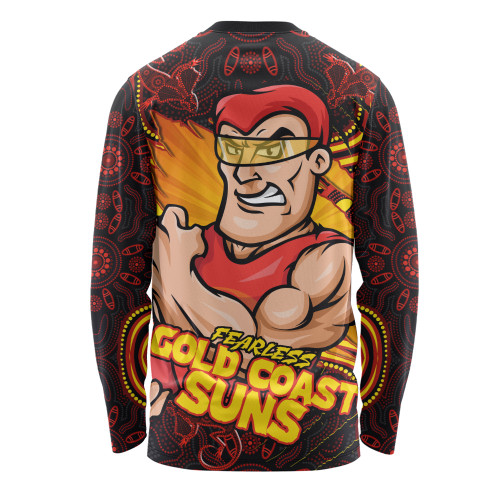 Gold Coast SUNS Long Sleeve T-shirt Spirit Warriors Of The Game