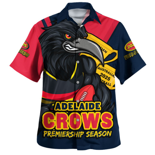 Adelaide Crows Hawaiian Shirt Australian Football Finals Premiership Spirit