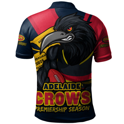 Adelaide Crows Polo Shirt Australian Football Finals Premiership Spirit
