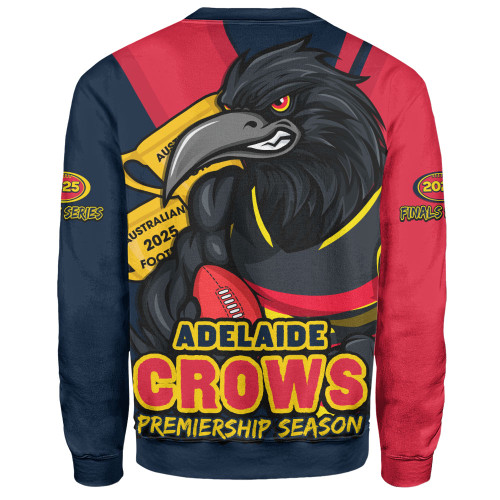 Adelaide Crows Sweatshirt Australian Football Finals Premiership Spirit