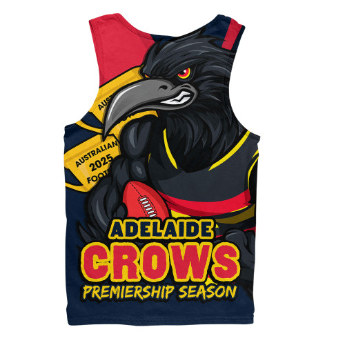 Adelaide Crows Men Singlet Australian Football Finals Premiership Spirit Adelaide Crows Men Singlet Australian Football Finals Premiership Spirit