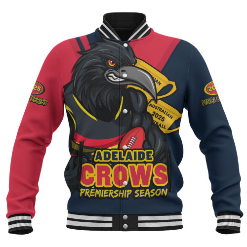 Adelaide Crows Baseball Jacket Australian Football Finals Premiership Spirit