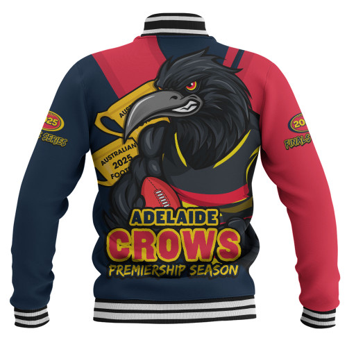 Adelaide Crows Baseball Jacket Australian Football Finals Premiership Spirit Adelaide Crows Baseball Jacket Australian Football Finals Premiership Spirit