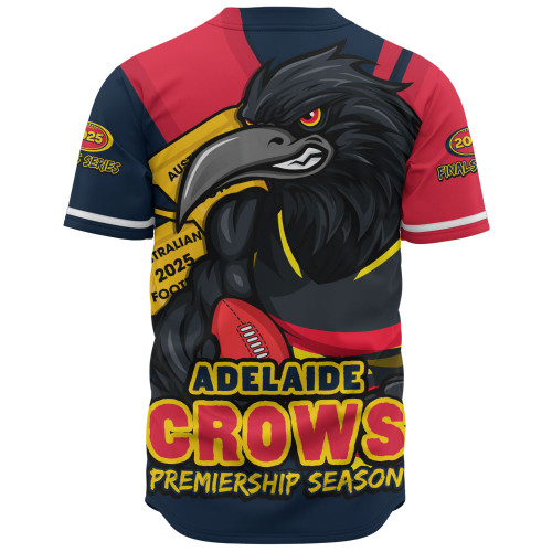 Adelaide Crows Baseball Shirt Australian Football Finals Premiership Spirit