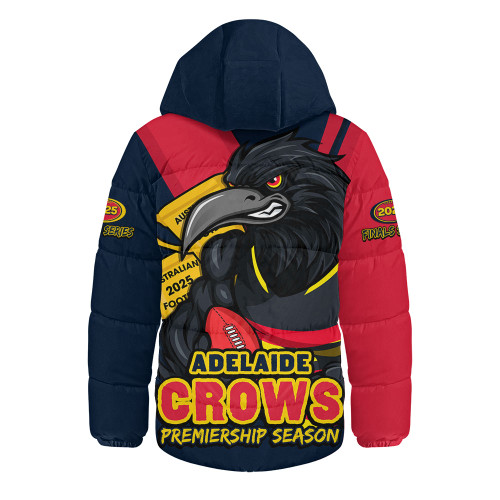 Adelaide Crows Hooded Padded Jacket Australian Football Finals Premiership Spirit Adelaide Crows Hooded Padded Jacket Australian Football Finals Premiership Spirit