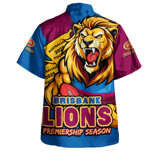 Brisbane Lions Hawaiian Shirt Australian Football Finals Premiership Spirit Brisbane Lions Hawaiian Shirt Australian Football Finals Premiership Spirit