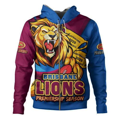 Brisbane Lions Hoodie Australian Football Finals Premiership Spirit