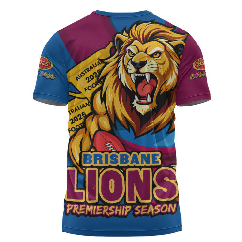 Brisbane Lions T-Shirt Australian Football Finals Premiership Spirit