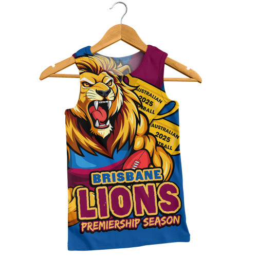 Brisbane Lions Men Singlet Australian Football Finals Premiership Spirit Brisbane Lions Men Singlet Australian Football Finals Premiership Spirit