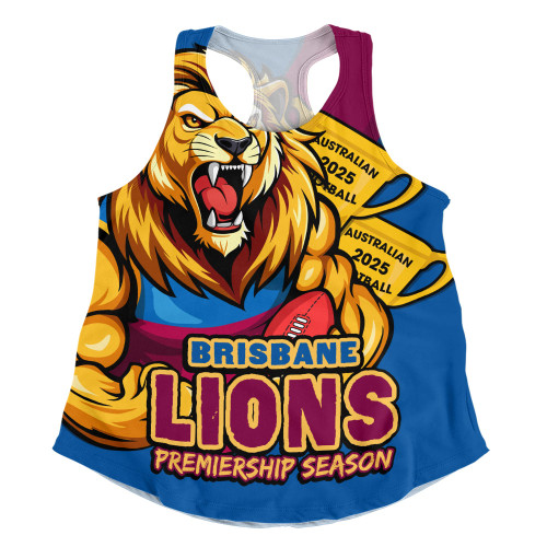Brisbane Lions Women Racerback Singlet Australian Football Finals Premiership Spirit Brisbane Lions Women Racerback Singlet Australian Football Finals Premiership Spirit