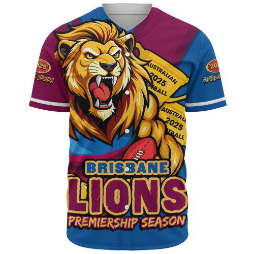 Brisbane Lions Baseball Shirt Australian Football Finals Premiership Spirit