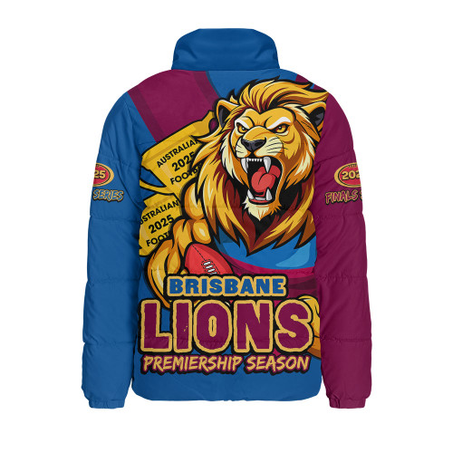 Brisbane Lions Padded Jacket Australian Football Finals Premiership Spirit Brisbane Lions Padded Jacket Australian Football Finals Premiership Spirit