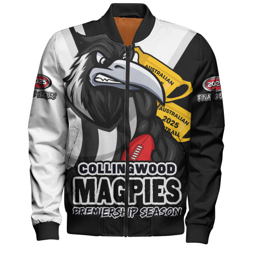 Collingwood Bomber Jacket Australian Football Finals Premiership Spirit