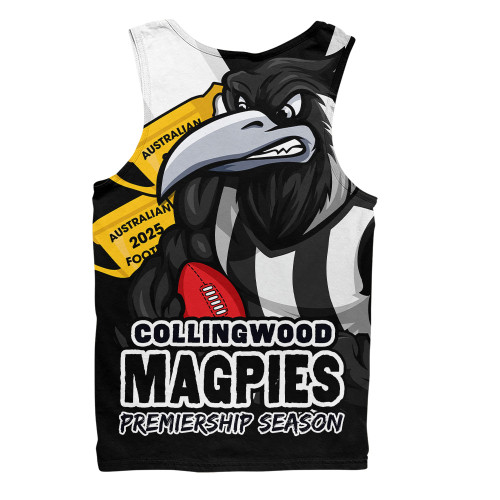 Collingwood Men Singlet Australian Football Finals Premiership Spirit