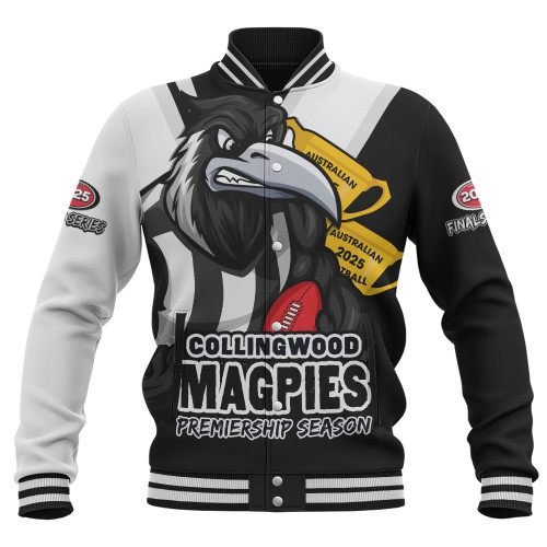 Collingwood Baseball Jacket Australian Football Finals Premiership Spirit