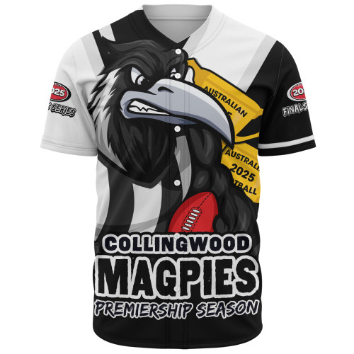 Collingwood Baseball Shirt Australian Football Finals Premiership Spirit