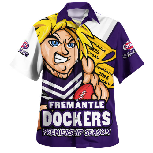 Fremantle Hawaiian Shirt Australian Football Finals Premiership Spirit
