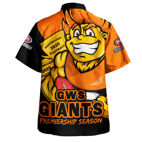 GWS GIANTS Hawaiian Shirt Australian Football Finals Premiership Spirit GWS GIANTS Hawaiian Shirt Australian Football Finals Premiership Spirit