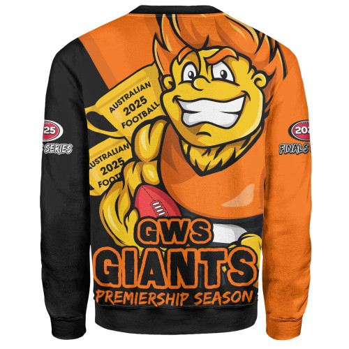 GWS GIANTS Sweatshirt Australian Football Finals Premiership Spirit GWS GIANTS Sweatshirt Australian Football Finals Premiership Spirit