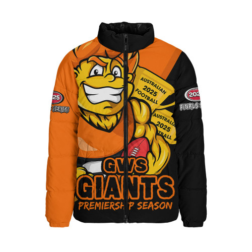 GWS GIANTS Padded Jacket Australian Football Finals Premiership Spirit