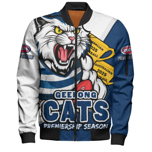 Geelong Cats Bomber Jacket Australian Football Finals Premiership Spirit Geelong Cats Bomber Jacket Australian Football Finals Premiership Spirit