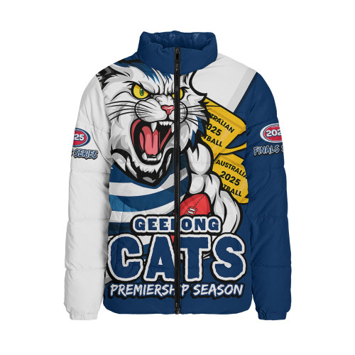 Geelong Cats Padded Jacket Australian Football Finals Premiership Spirit