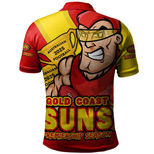 Gold Coast SUNS Polo Shirt Australian Football Finals Premiership Spirit