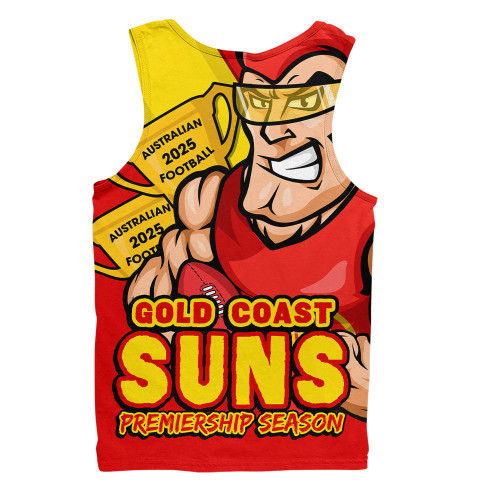 Gold Coast SUNS Men Singlet Australian Football Finals Premiership Spirit
