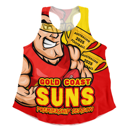 Gold Coast SUNS Women Racerback Singlet Australian Football Finals Premiership Spirit