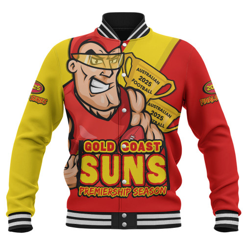 Gold Coast SUNS Baseball Jacket Australian Football Finals Premiership Spirit