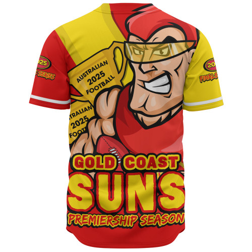 Gold Coast SUNS Baseball Shirt Australian Football Finals Premiership Spirit